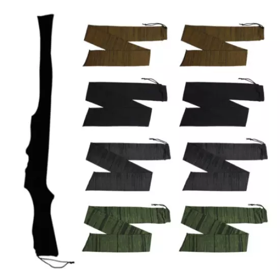 2x Green + 2x Black + 2x Gray + 2x Brown 54" Gun Sock Rifle Shotgun Storage Sock