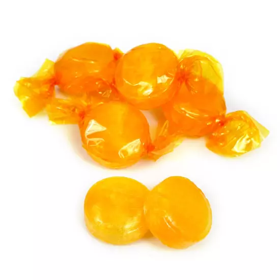 Butterscotch Hard Candy 1lb Bulk - Individually Wrapped Candy Discs