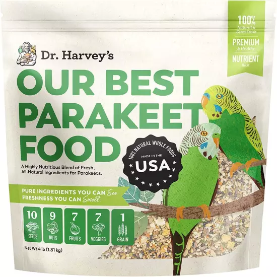 Our Best Parakeet Food, Wholesome Seeds, Nuts, Fruits, and Vegetable Bird Feed f