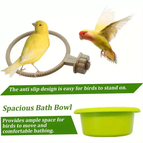 Two pieces/set, one piece of multi-functional bird cage plastic nest rack