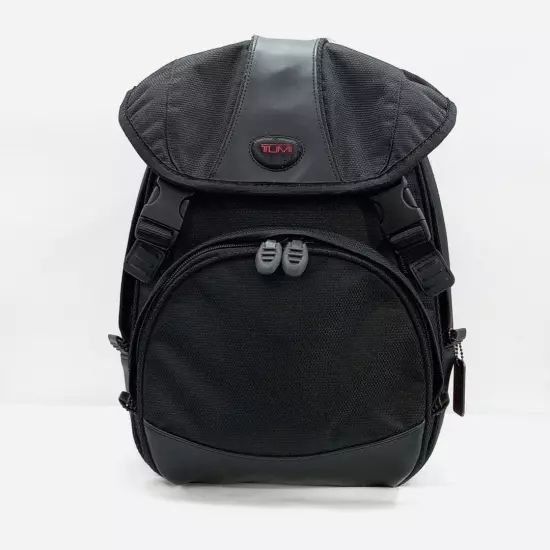 Tumi Rucksack A4 Storage Large Capacity Leather Nylon Black