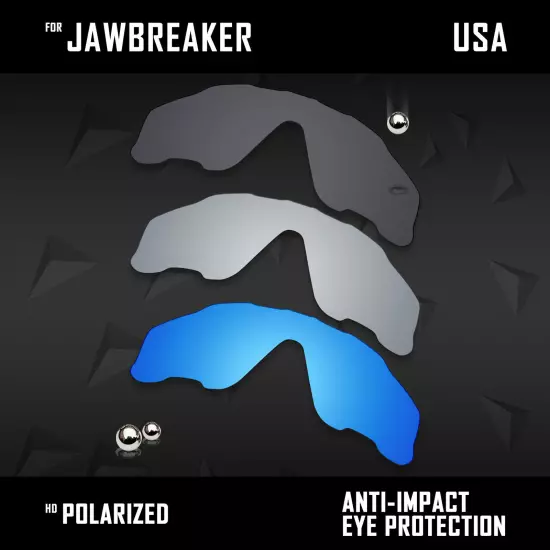 Anti Scratch Polarized Replacement Lenses for-Oakley Jawbreaker OO9290 Opt