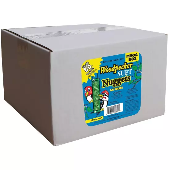 Wild Bird Woodpecker Suet Nuggets Mega Box, 8 Pounds