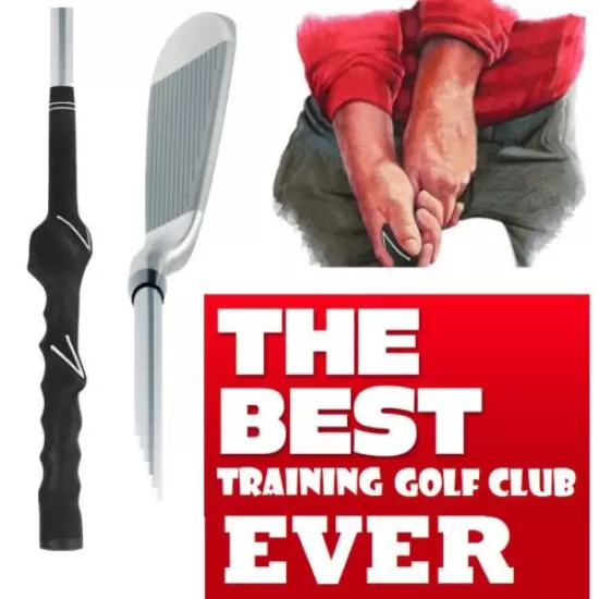 LEARNING BEGINNER OVERSIZE #5 IRON PRACTICE HITTING GOLF CLUB with Training Grip