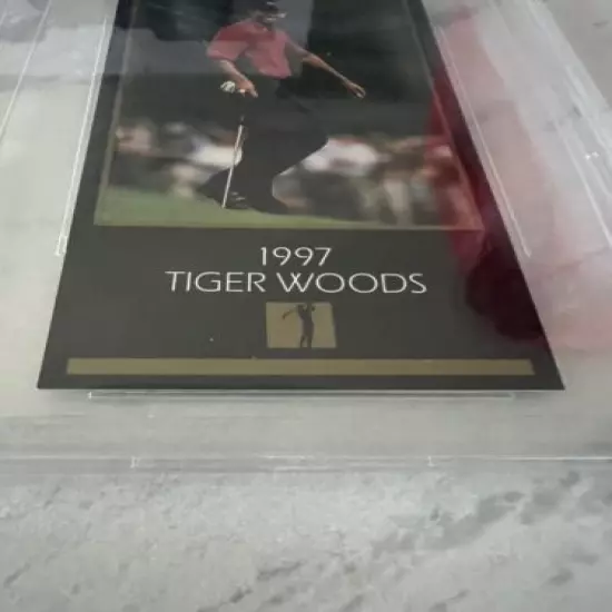 1997-98 Grand Slam Ventures Tiger Woods Beckett Grading 8.5 Nt-Mt