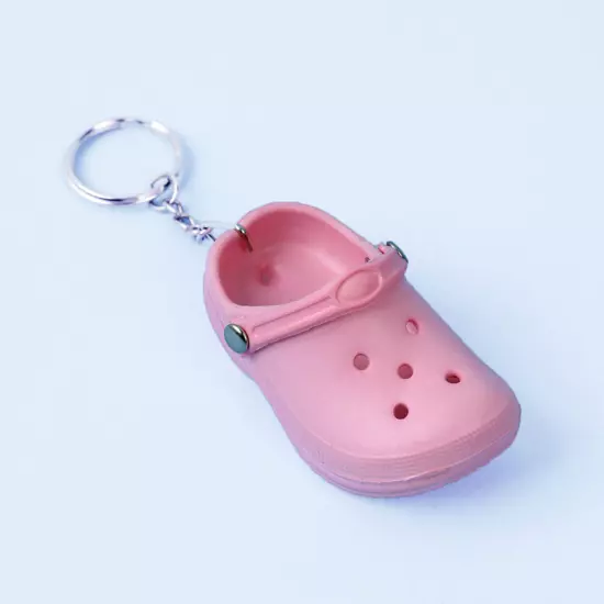 Color Slipper Keychain Shoes Keyring Backpack Sandal Crocs Funny Pendant Mini