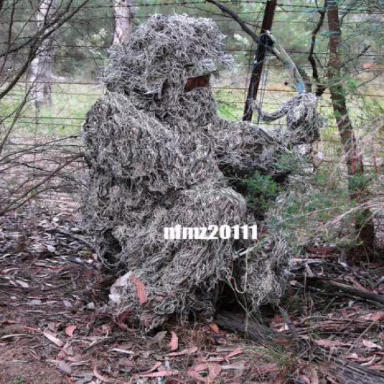 Yowie 3D Hunting Camouflage Desert Ghillie Suit Bionic Training Bowhunt Sniper