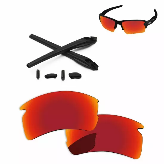 Lensology Polarized Replacement Lenses & Kit For-Oakley Flak 2.0 XL OO9188 - Opt