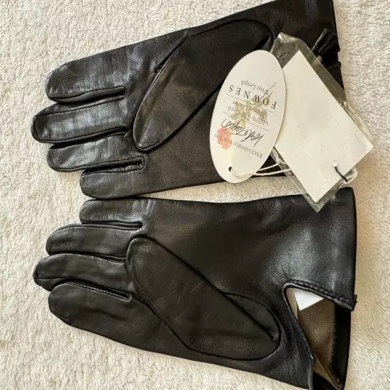 Lord & Taylor Leather Gloves 100%Silk-Lined Size 7.5 