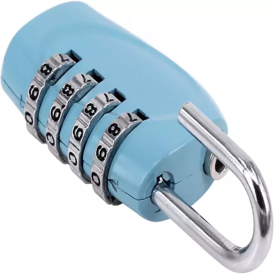 3 Pack Luggage Locks Travel Security 4Digit Combination Padlocks with Alloy Body