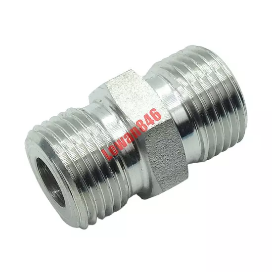 M20x1.5mm to M20x1.5mm Male 304 Stainless Steel Pipe Fitting Connector Adapter