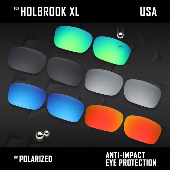 Anti Scratch Polarized Replacement Lenses for-Oakley Holbrook OO9102 Options