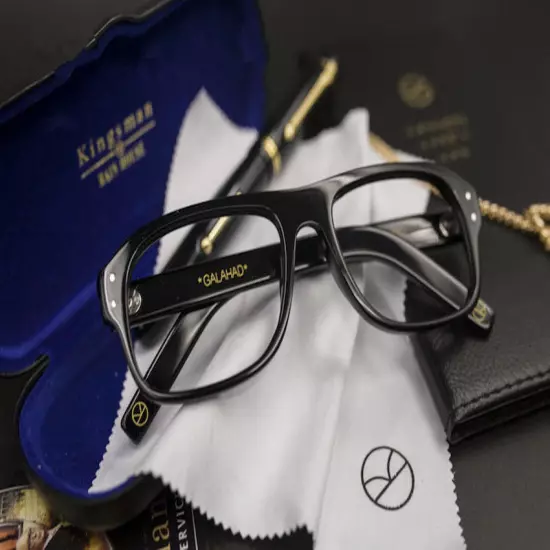 Movie Kingsman The Golden Circle Eggsy Cosplay Eyewear Glasses Eyeglasses