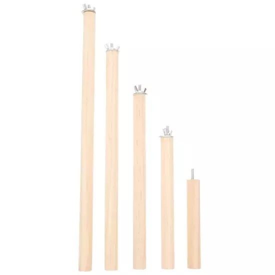 Veemoon 5Pcs Parrot Standing Pole Bird Stands for Parrots Parakeet Perch Para...