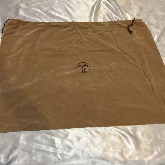 Hermes Dust Bag Brown - Women String Logo Auth France