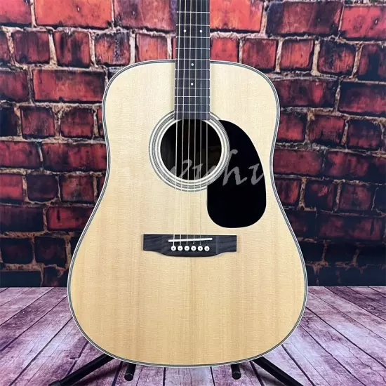 Custom D-28 acoustic guitar solid spruce top 41-inch in stock shipping quickly