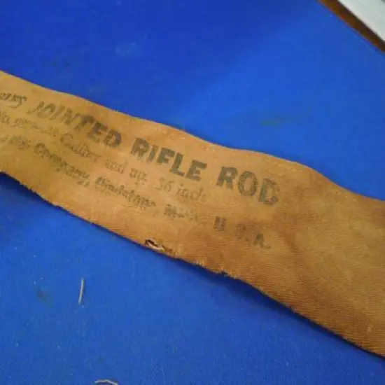 Vintage Marbles Jointed Rifle Rod Canvas Sleeve- No. 9828 .28 Caliber and Up 36"