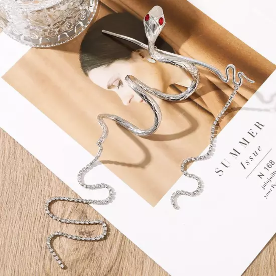 Snake shaped TasselHairpin Simple Chain Tassel Fashion Accesso / Hair L7V9 πη