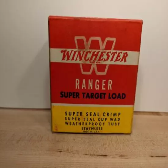 VINTAGE WINCHESTER Ranger Super Target Load 12 Ga Empty Shotshell Box Only