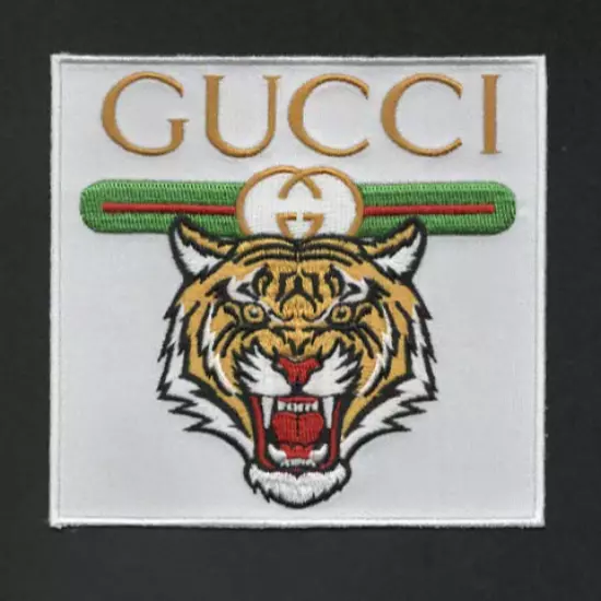 Gucci Large 4" X 4" Iron-on Embroidered Patch - Bengal Tiger