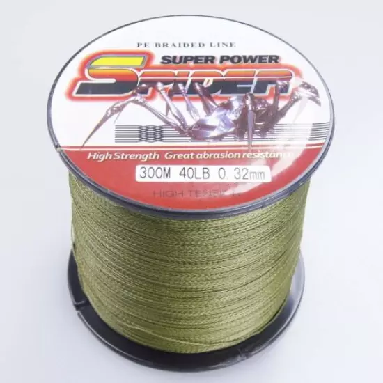 Super Dyneema 100-2000M 80LB Fishing Braid Carp Line Army Green Spod Marker