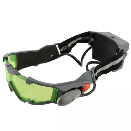 LED Night Vision Goggles Eye shield Green Lens eye protector view Glasses