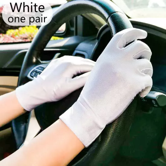 Women Spandex Driving Gloves Show Etiquette Sunscreen Cotton Thin Gloves