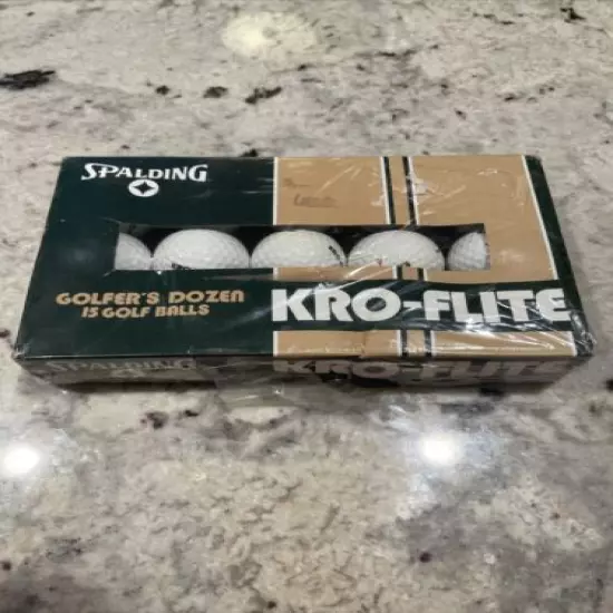 Vintage Spalding Golfers Dozen 15 Kro-Flite Golf Balls New