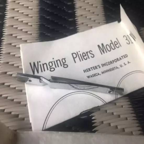 Vintage Herter’s Winging Pliers, Fly Tying pliers