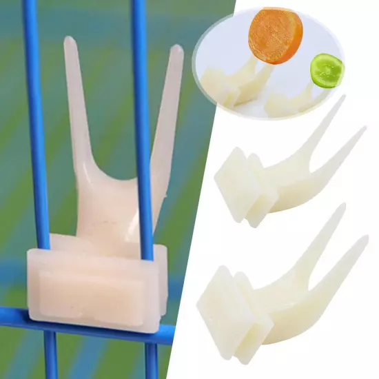 Pet Product Plastic Fruit Fork For Bird Parrot Macaw Cage Feeder V4V4