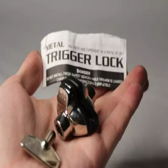 DAC Brand Metal Gun Trigger Stop Lock w/One Key - New Open Box