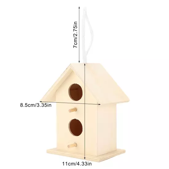 Innovative Wooden Birdhouse Natural And Safe DIY Wooden Small Birdhouse