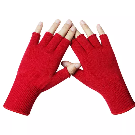 EvridWear Men Women Merino Wool Knit Liner Gloves Finger/Fingerless/Touchscreen