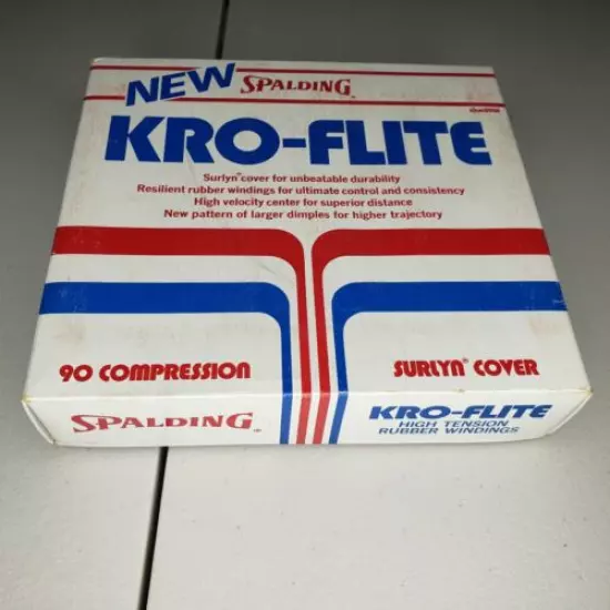 11 Vintage Spalding Kro-Flite Golf Balls 3 New 3-Packs & 1 With 2 Original Box