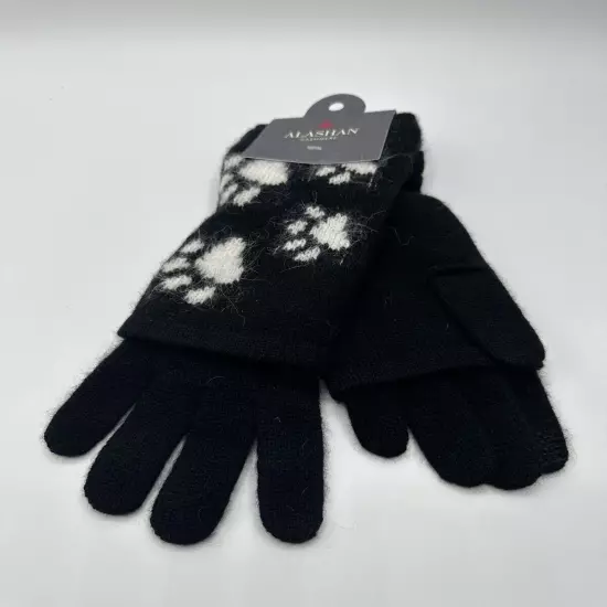 Alashan Cashmere Gloves with Paw Prints Luxurious and Cute! Retails for $109