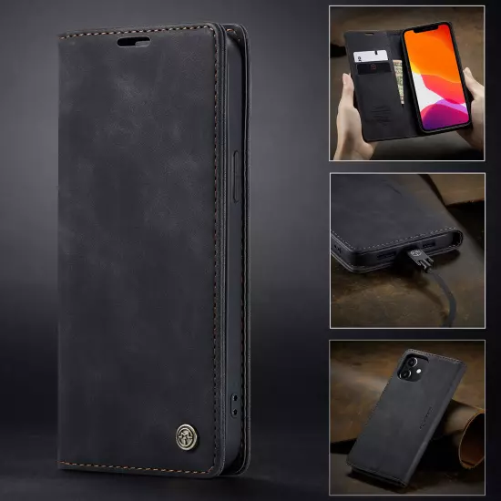 Flip Leather Wallet Case Shockproof For Apple iPhone XR 11 12 13 14 15 16 ProMax