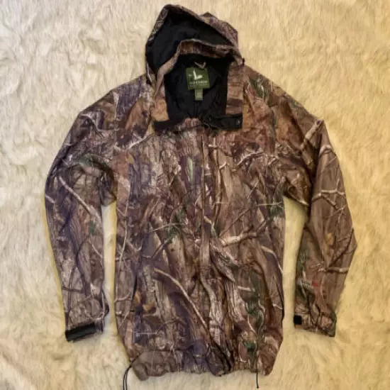 Men’s Field and Stream RealTree Camo Waterproof Outdoor Hooded Jacket (X-Large)