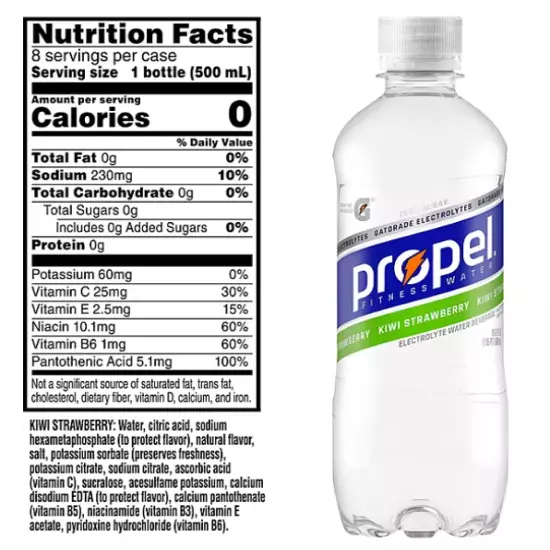 Propel Zero Water Variety Pack 16.9 Fl. Oz., 24 Pk. (Free Shipping)