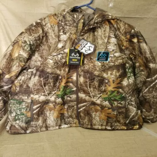 Realtree Edge Waterproof Parka Jacket, Size 2XL. Camo. NWT