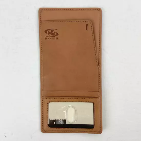 NEW Hartmann Belting Leather Travel Passport ID Case Holder Sleeve Tan + TN Logo