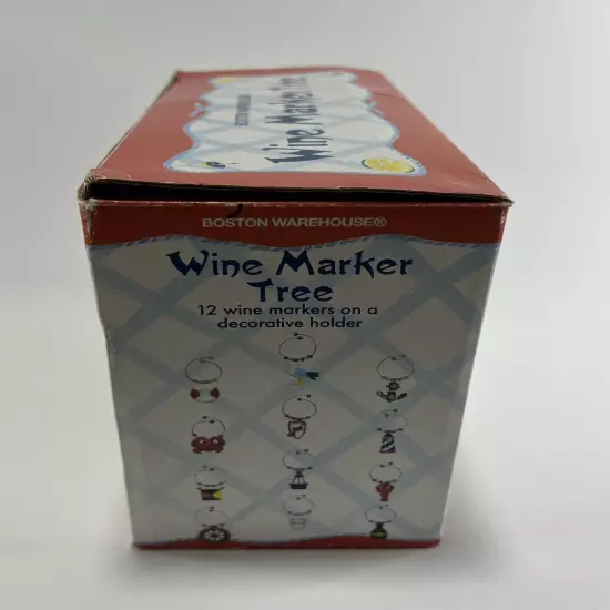 Boston Warehouse Nautical Wine Marker Tree W/ 12 Markers