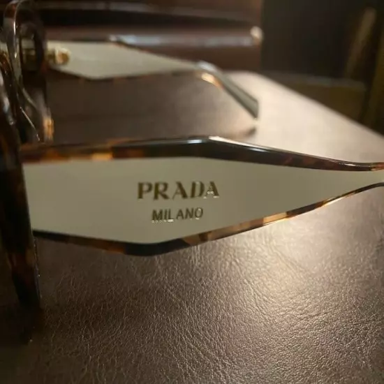 PRADA SPR16Y HAVANA WOMENS SUNGLASSES PRE OWNED NO BOX