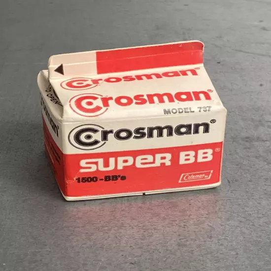 Vintage Crosman 737 BBs Carton of 1500 BBs Sealed Box with Complete Count