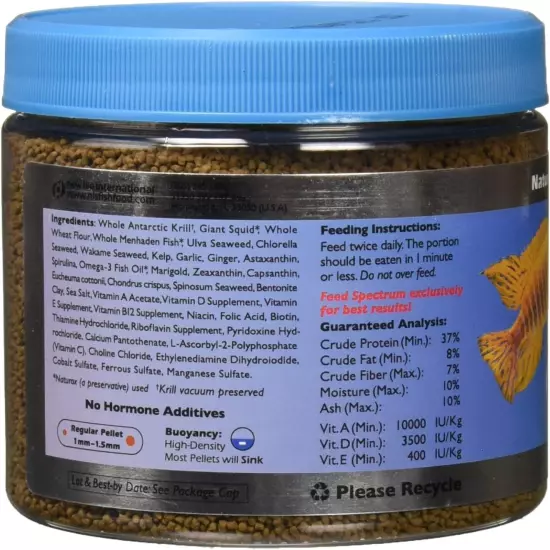 New Life Spectrum Naturox Series Cichlid Formula Supplement, 300g