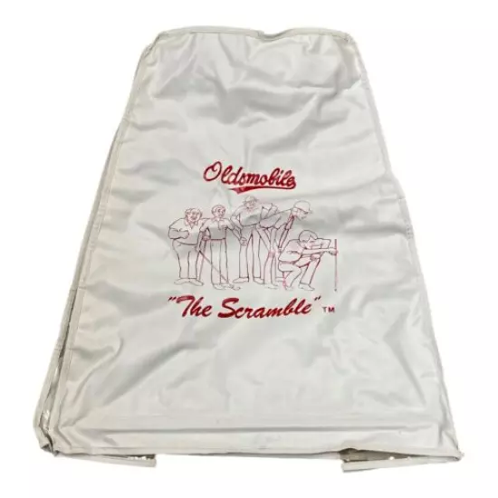 Vintage Oldsmobile Scramble Golf Bag Vinyl Cover & Tag