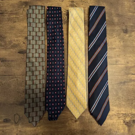 Lot of 16 Assorted 100% Silk Men's Ties