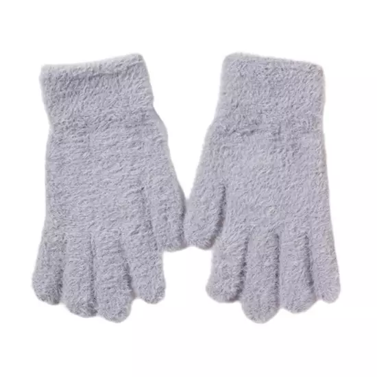 Korean style winter gloves imitation mink gloves plush warm^ω