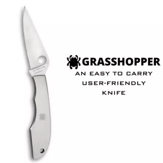 Spyderco C138P Grasshopper Stainless Steel PlainEdge Knife