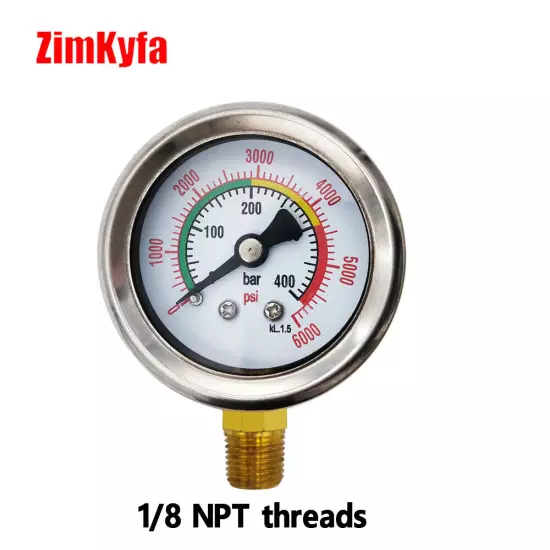 Mini Gauge 1/8''NPT Micro Pressure Gauge Air Compressor Manometer