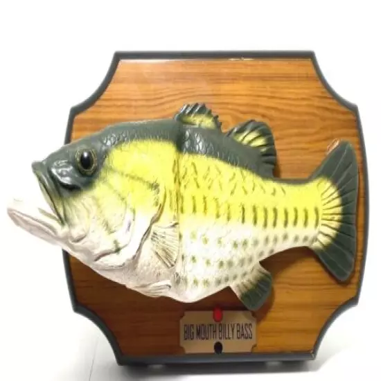 Big Mouth Billy Bass Singing Fish Gemmy Original Vintage 1999 Tested WORKS